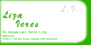 liza veres business card